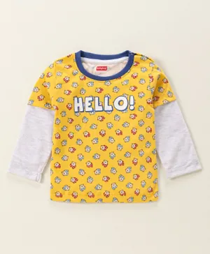 Babyhug - Long Sleeves T-Shirt - Yellow