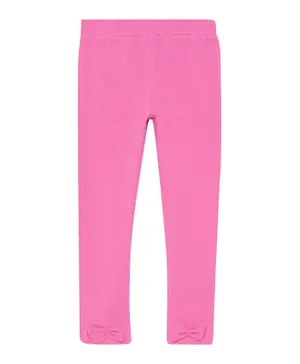 Cheekee Munkee Solid Bow Leggings - Pink