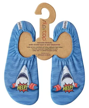 سليب ستوب أحذية سولو بول بتصميم سمك القرش - قياس صغير جدًا