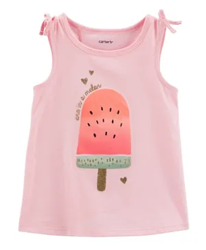 Carter's Watermelon Popsicle Tulip Tee-Pink