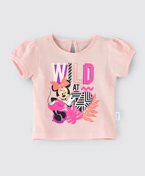 Disney Wild At Minnie Mouse T-Shirt - Pink
