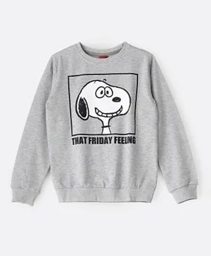 Peanuts Snoopy Sweatshirt - Grey