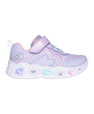 Skechers Heart Lights LED Shoes - Lavender Mint