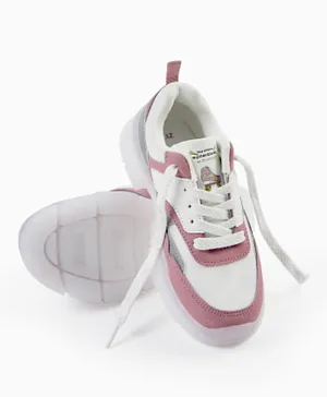 زيبي - حذاء زد واي سوبرلايت بطبعة Rollerblades - أبيض ووردي