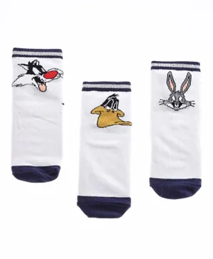 Comic Kids By UrbanHaul - Looney Tunes Pack of 3 Socks for Boys - Multi Colour