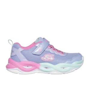 Skechers Twisty Glow Shoes - Pink & Mint