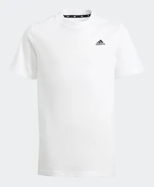 adidas Essentials Small Logo Cotton T-Shirt - White