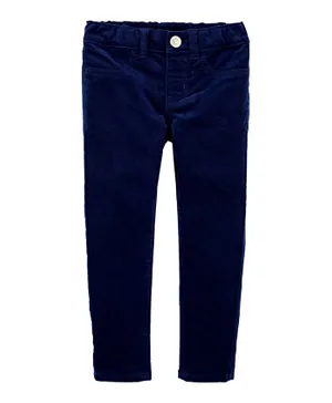 بنطال جينز مخملي مزود بأزرار للإغلاق من أوشكوش بي جوش- لون أزرق