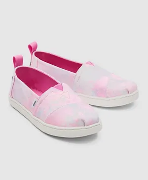 TOMS Tie-Dye Twill Alpargata Shoes - Pink