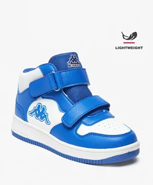 Kappa Boys' High Top Sports Shoes with Hook and Loop Closure-BLUE