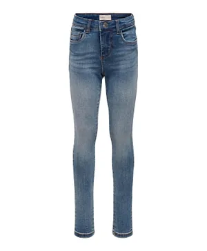 سروال جينز بتصميم نحيف من أونلي كيدز، أزرق متوسط
