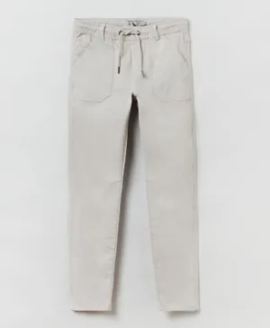 OVS Grand & Hills Solid Trousers - Grey
