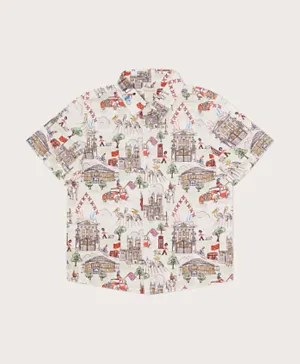 مونسون تشيلدرن قميص مطبوع لندن - متعدد الألوان