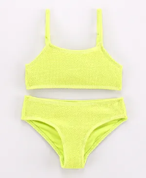 Minoti Textured 2 Piece Swimsuit - Lime