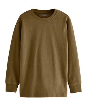 Finelook - Boys Solid Long Sleeve T-Shirt - Brown