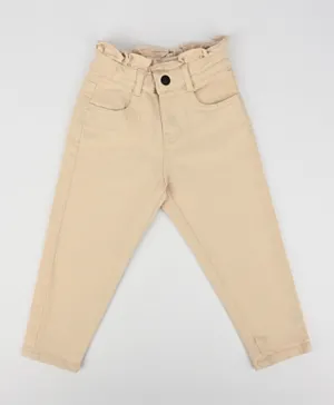 Finelook Denim Jeans Pants - Cream