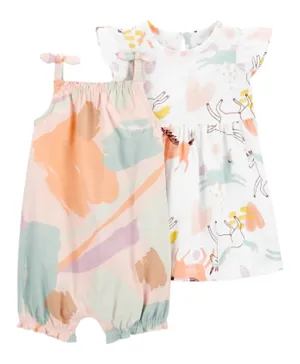 Carter's - Baby Girl 2-Pack Unicorn Dress Set - Multicolor