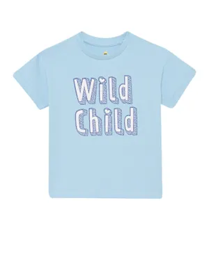 Cheekee Munkee Wild Child Graphic T-shirt - Blue