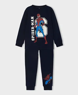 Name It Spider Man Pajama Set - Dark Sapphire