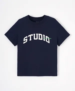 Jack & Jones Junior Jorbrink Studio Graphic T-Shirt - Navy Blazer
