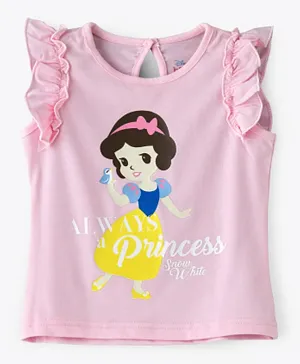 Disney Snow White Ruffled Sleeves Top - Pink