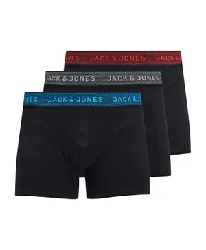 Jack & Jones Junior Pack of 3 Boxers - Black