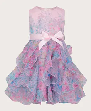 مونسون تشيلدرن - فستان طبقات بطبعات نبات الينسون - ألوان متعددة