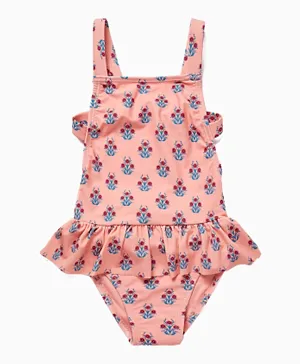Zippy All Over Floral Print Swimsuit - Pink