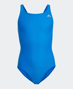 بدلة سباحة سادة للياقة البدنية من أديداس - لون أزرق جلوري