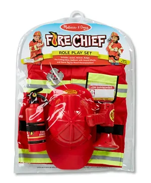Melissa & Doug Fire Chief Role Play Set - Red