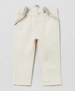 OVS Trousers with Braces - Off White