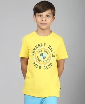 Beverly Hills Polo Club Short Sleeve T-Shirt - Yellow