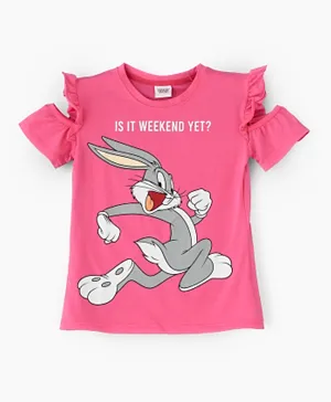 Warner Bros Bugs Bunny Top - Pink