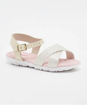 Molekinha - Infant Girls Sandals with Backstrap - Cream