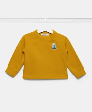Zarafa - Placement Print Sweater - Musterd