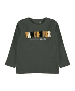 Name It Vanoucver Waffle Long Sleeves T-Shirt - Climbing Ivy