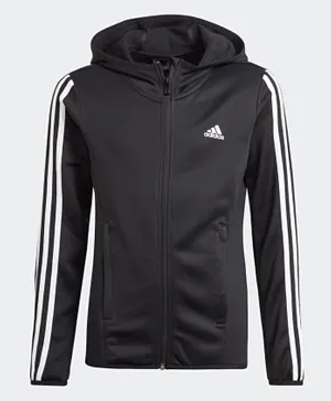Adidas Designed To Move 3-Stripes Full-Zip Hoodie