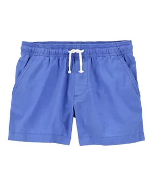 Carter's - Pull-On Linen Shorts - Blue