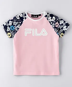 Fila Huda Half Sleeves T-Shirt - Pink