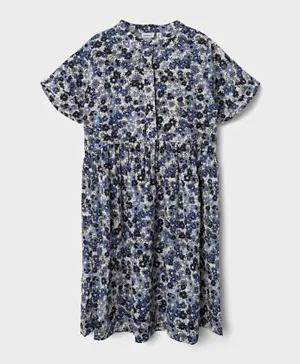 Name It Floral Dress - Navy