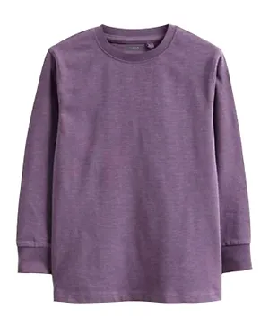 Finelook Boys Solid Long Sleeve T-Shirt - Purple