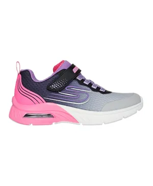 Skechers Microspec Max Plus Shoes - Grey & Pink