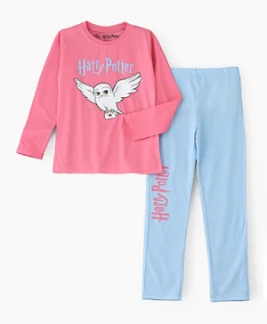 UrbanHaul X Harry Potter Pyjama Set - Pink & Blue