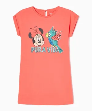 Zippy Minnie Mouse Tropical Dress - Coral