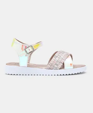 Neon Synthetic Sandal - Copper