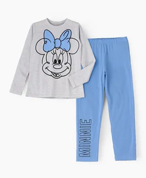 UrbanHaul X Disney Minnie Mouse Pyjama Set - Grey & Blue