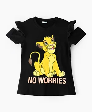 Disney Lion King No Worries Top - Black