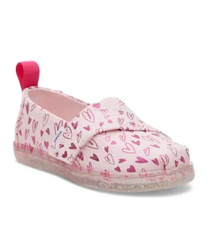 حذاء مزين بطبعة قلوب من تومس - وردي