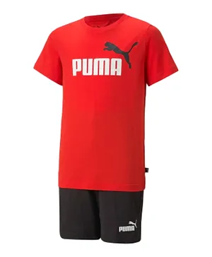 PUMA Graphic Tee with Shorts Set - Red