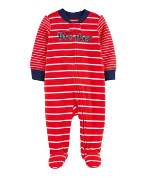 Carter's Brother 2-Way Zip Cotton Sleep & Play  Sleepsuit - Red